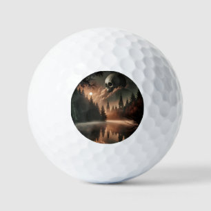 Gothic Skull Golf Ball