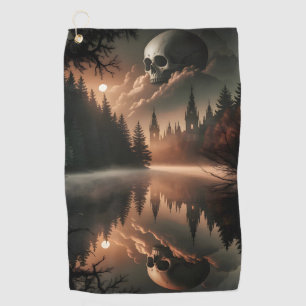 Gothic Skull Golf Towel