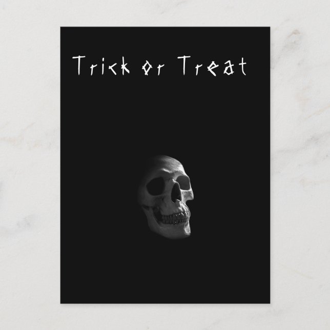 Gothic Skull Horror Goth Death Postcard (Front)