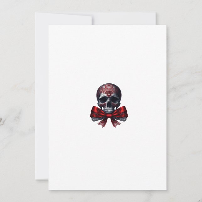 gothic skull invitation (Front)