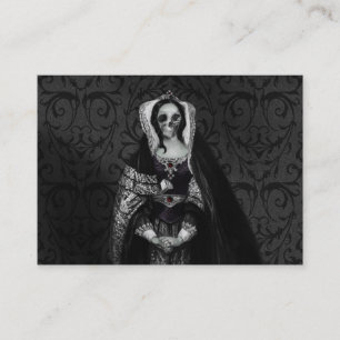 Gothic Skull Lady Business Card