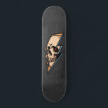 Gothic Skull Lightning Skeleton Head Trendy Cool Skateboard<br><div class="desc">This cool skateboard featuring skull lightning illustration would make a wonderful gift for someone who loves skateboarding!</div>