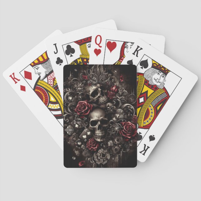 Gothic Skull Playing Cards (Back)