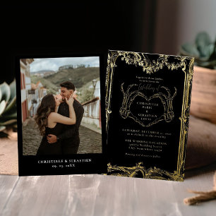Gothic Skull Retro Halloween Wedding 
