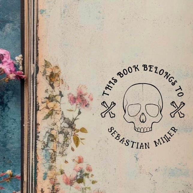 Gothic Skull Round Custom Book From The Library Of Rubber Stamp (Creator Uploaded)