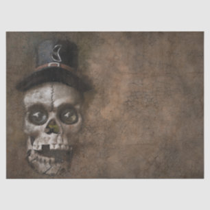 Gothic Skull Rustic Decoupage Tissue Paper