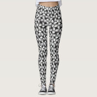 Gothic Skull Scary Black And White Pattern Design