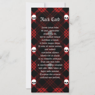 Gothic Skull Tartan Plaid