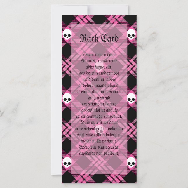 Gothic Skull Tartan Plaid (Front)