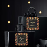 Gothic Skull Till Death Do Us Part Black Wedding Square Sticker<br><div class="desc">This gothic wedding sticker features a pattern of creepy skulls floating in a black abyss behind your custom text. Till Death Do Us Part. Each skull is adorned with red roses for your romantic occasion on Halloween. Their empty soulless eyes are contrasted sharply against the goth rose crown and bouquets...</div>