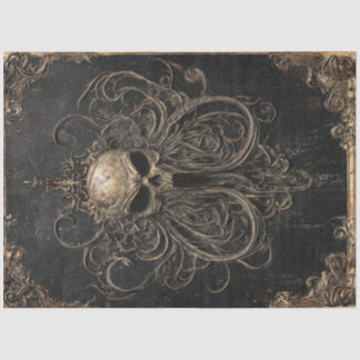 Gothic Skull Tissue Paper