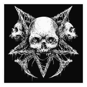 Gothic Skull Trio Photo Print