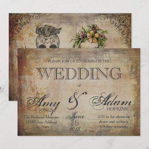 Gothic Skull Wedding Invitation