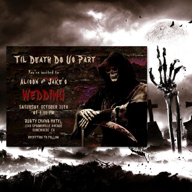 Gothic Skull Wedding Invitation (Creator Uploaded)