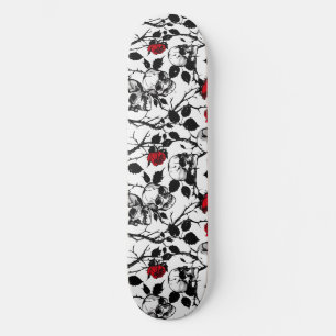 Gothic Skulls and Roses Skateboard