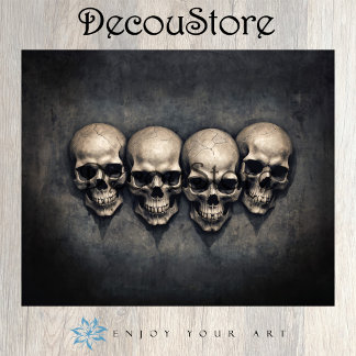 Gothic Skulls Collection Decoupage Tissue Paper