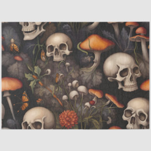  gothic skulls mushroom insects tissue decoupage paper