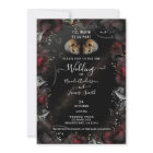 Gothic Skulls Red Black Roses Halloween Wedding 