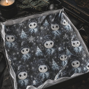 Gothic Snowman Spooky Christmas Winter Tissue Paper