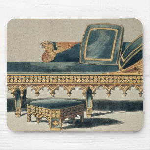 Gothic Sofa from the 'Repository of the Arts' Mouse Pad