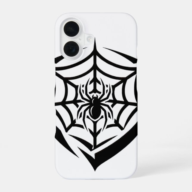 Gothic Spider Web iPhone 16 Case (Back)