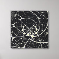 Gothic Spiderweb Abstract Gold Pattern