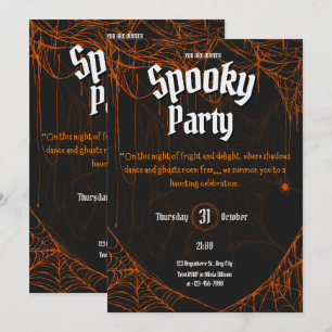 Gothic Spooky Halloween Party Invite