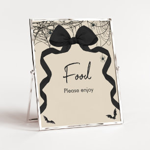 Gothic Spooky Little Boo Food Sign