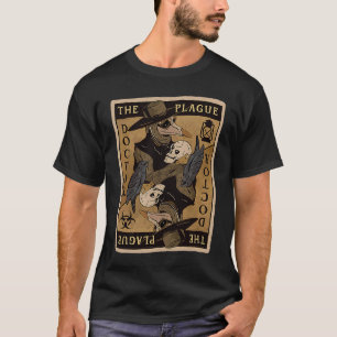 Gothic Steampunk Plague Doctor Tarot Card for Wome T-Shirt