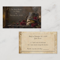 Gothic Steampunk RSVP Card