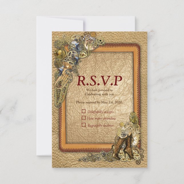 Gothic  - Steampunk RSVP - Leather Craft Frame (Front)