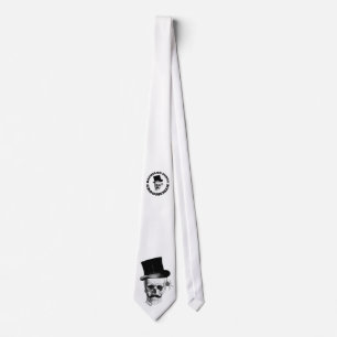 Gothic Steampunk Skull groomsman Tie