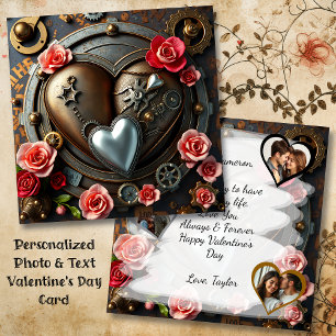 Gothic Steampunk Valentine's Day Photo Template
