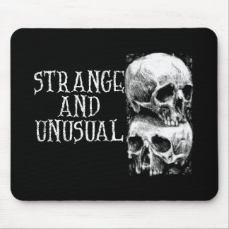 Gothic Strange And Unusual Skull Design Mouse Pad