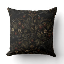 Gothic Strawberry Thieves – Dark Botanical Raven P