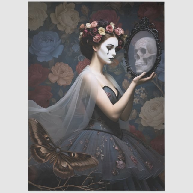 Gothic Style Decoupage Tissue Paper (Front)