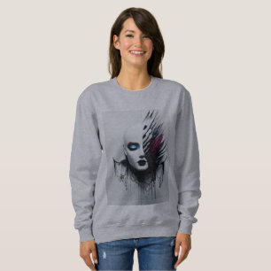 Gothic Style Tiara Art-Fierce & Protective Design- Sweatshirt