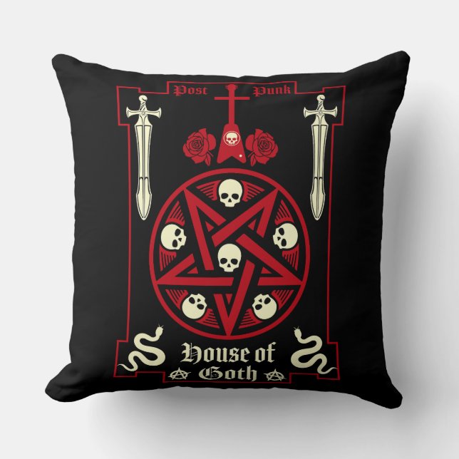 Gothic Subculture Post Punk  Cushion (Front)