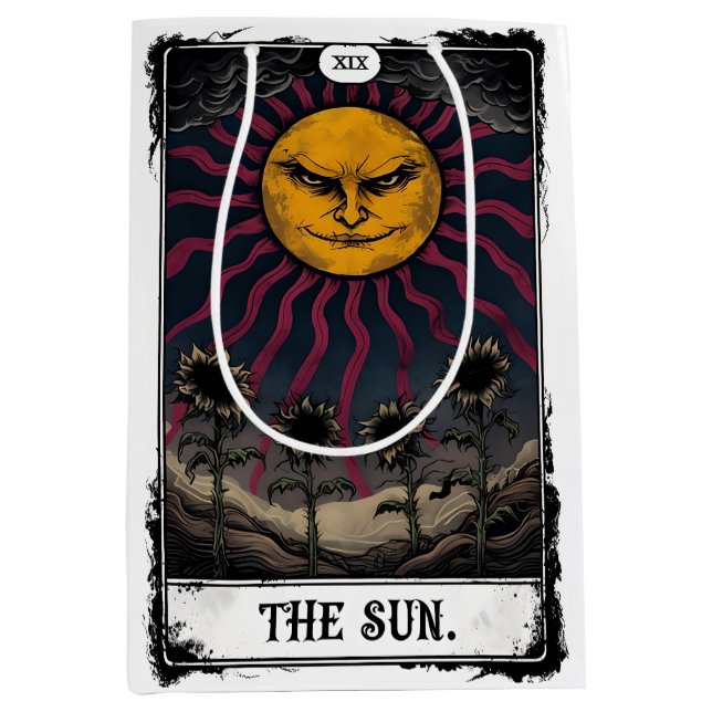 Gothic Sun tarot Medium Gift Bag (Front)