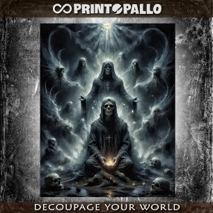 Gothic tale: a master ghost and his disciple tissue paper