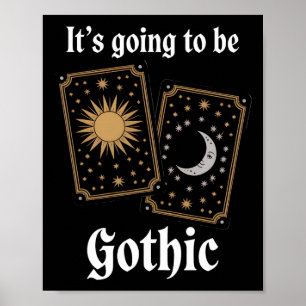 Gothic Tarot Cards Fortune Mediaeval Literature Mo Poster