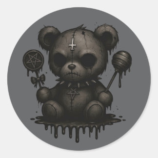 Gothic Teddy Bear Sticker