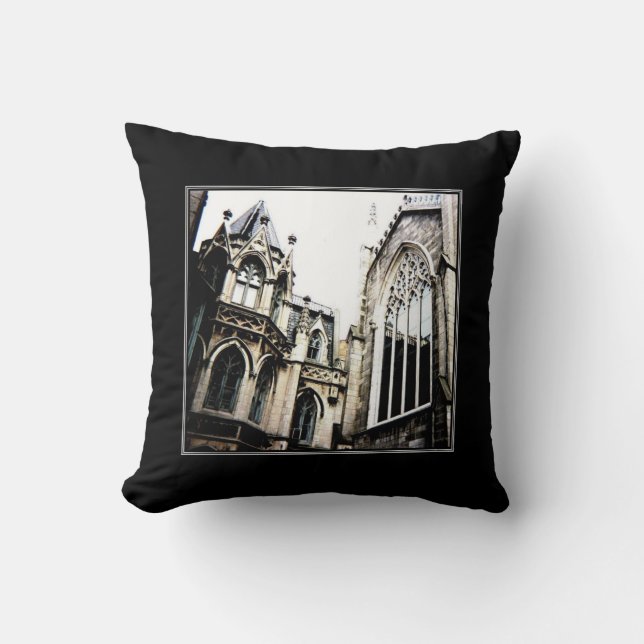 'Gothic' Throw Pillow (Front)