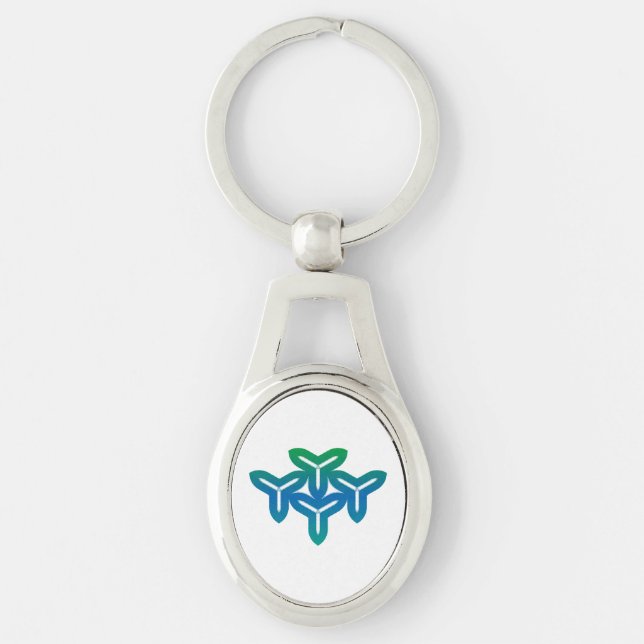 Gothic Tri-blade Key Ring (Front)
