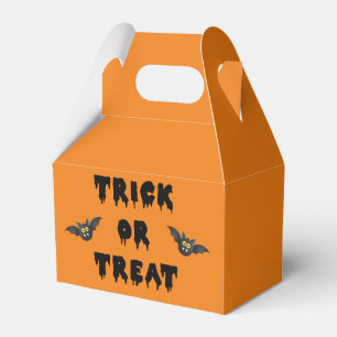 Gothic Trick or Treat Cute Bats Favour Box