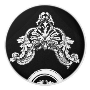 Gothic trim ceramic knob