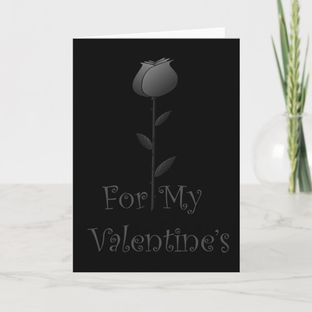 Gothic Valentine Greeting Card (Front)