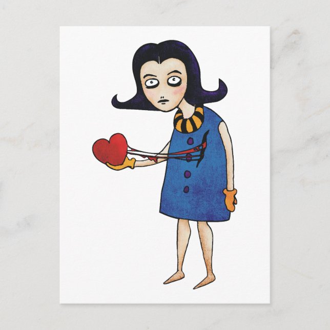 Gothic Valentine Holiday Postcard (Front)