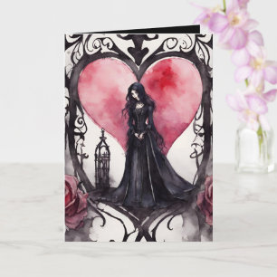 Gothic valentines card