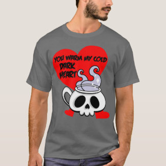 Gothic Valentines Day Coffee Skull Emo 1 T-Shirt